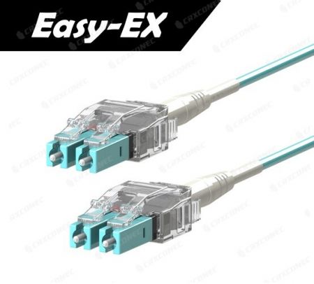 Cable de conexión de fibra óptica Easy-EX OM3 LC LC PVC 2M - Cable de conexión de fibra OM3.